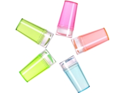 Kit com 5 peças de Carimbo de Silicone para Unhas, Ideal para Manicures Profissionais.