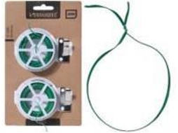 Conjunto de 2 Carretéis de Fio para Atar Plantas Verde KOOPMAN