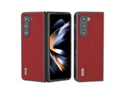 Capa De Celular De Couro Com Textura Cruzada Abeel