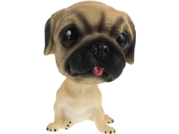 Enfeite De Carro, Cachorro Com Cabeça Oscilante, Resina, Cabeça Que Balança, Decoração Fofa E Divertida