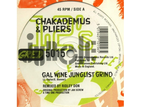 Vinil Gal Wine Junglist Grind Greensleeves Records