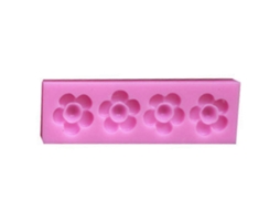 Molde De Silicone Da Série 4floral Para Gesso Artesanal, Velas, Sabonetes E Fondant, Ideal Para Decoração De Bolos, Doces E Chocolates.