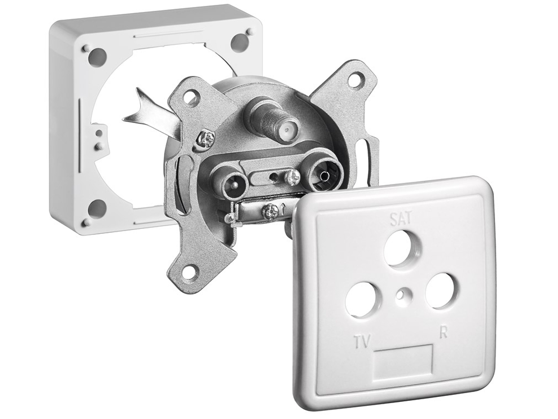 Conjunto Completo: Conector De Antena Com 3 Conexões