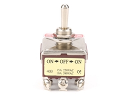 Interruptor De Palanca De 3 Posiciones On/off/on 4pdt 12 Pines 12mm 15a/250vac 10a/380vac