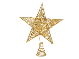 Laxiscreed Decoração De Ferro Forjado Com Estrela De Cinco Pontas, Detalhes 3d E Acabamento Brilhante