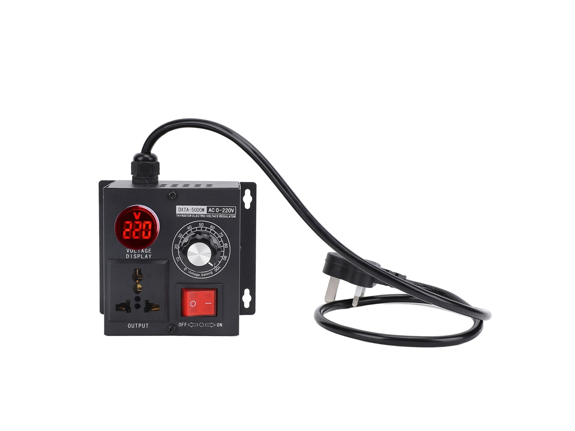 Regulador de Tensão Eletrônico 5000w Controle Velocidade 220v