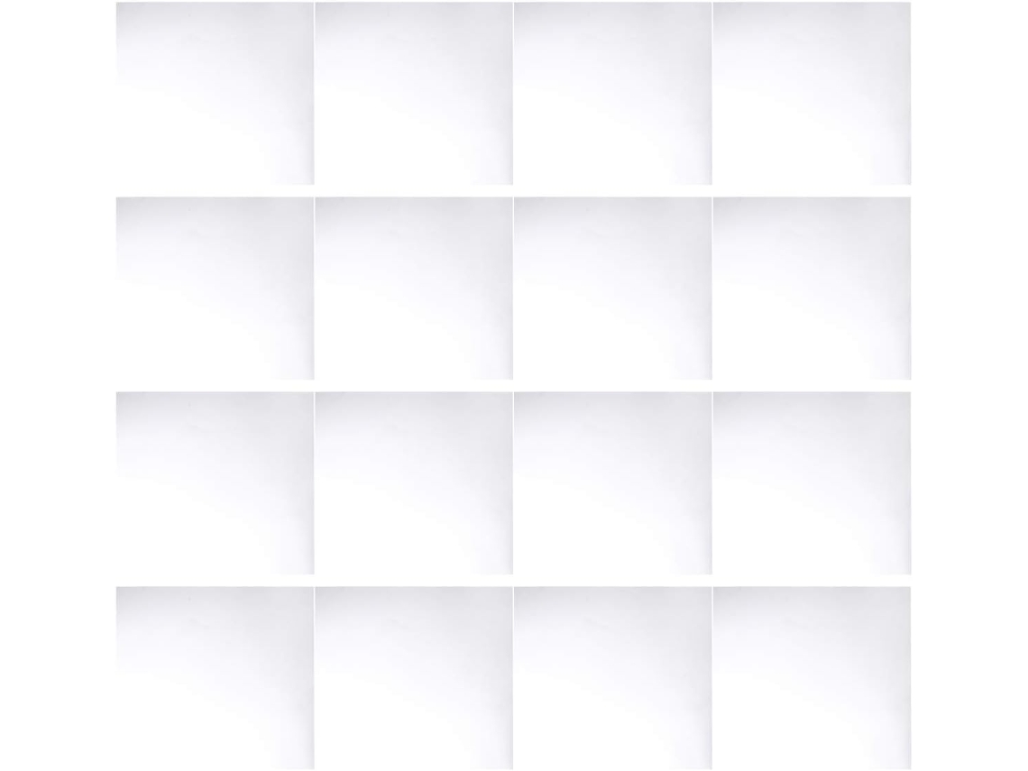 16 Peças Adesivas Espelhadas De 15x15 Cm E 0,2 Mm Para Decoração.