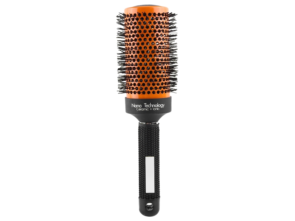 Pente Cerâmico Redondo Para Cabelo Cacheado Com Massageador E Design Anti-derrubado - 5 Tamanhos (19mm A 53mm)