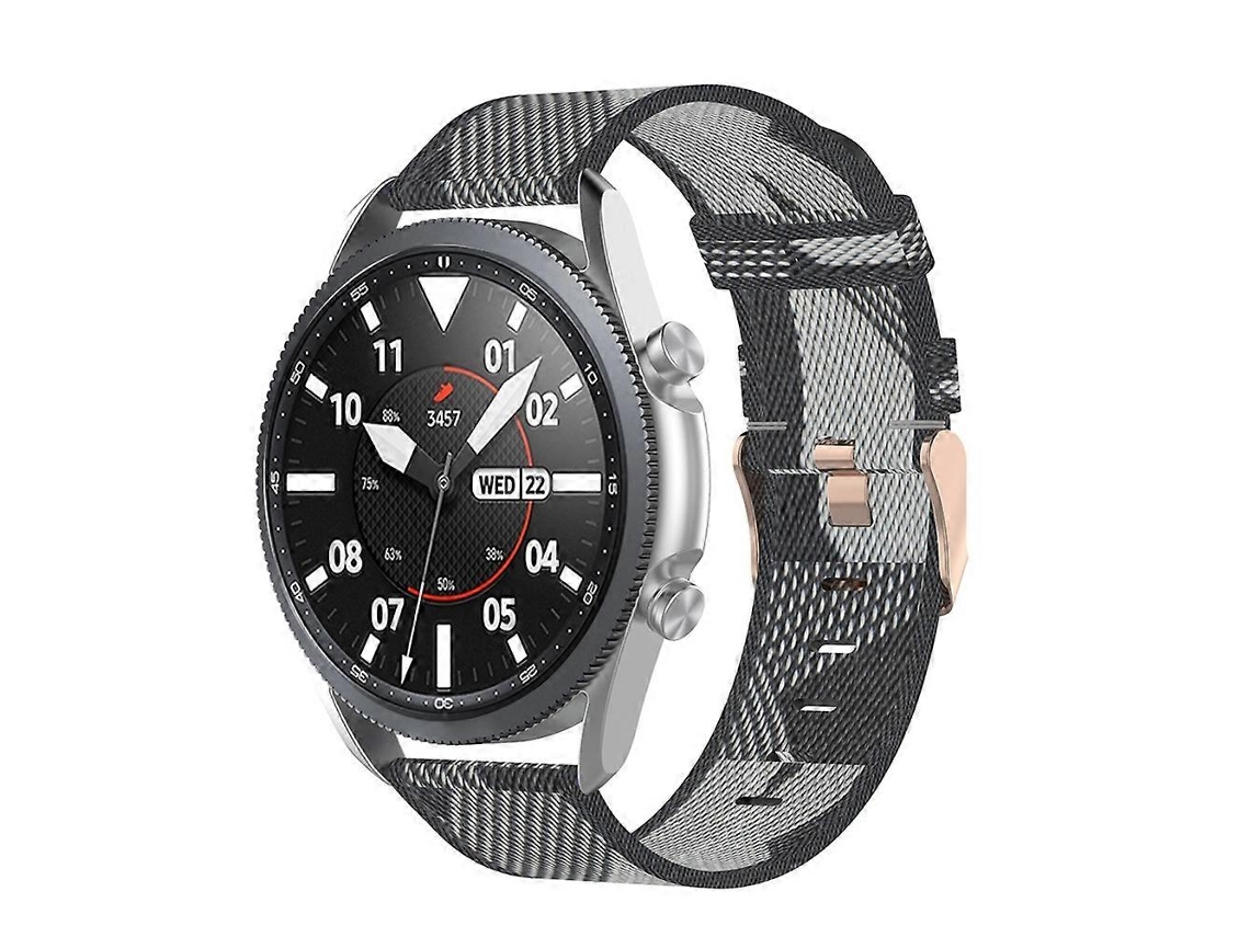 Pulseira De Nylon Trançado Para Galaxy Watch 3 De 45 Mm, Tamanho Único De 22 Mm.