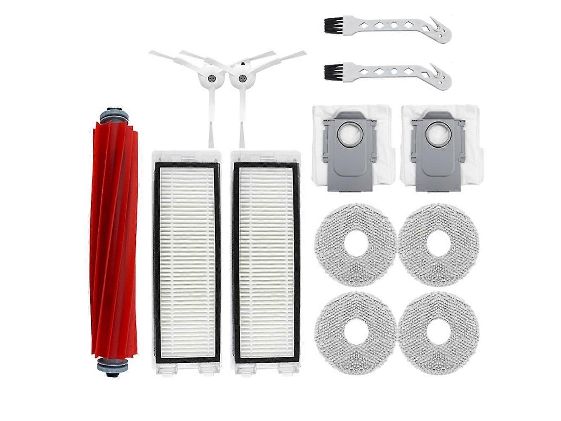 Acessórios Para Robô Aspirador P10/qrevo: Escova Principal, Filtro, Escova Lateral, Saco De Pó, Pano.