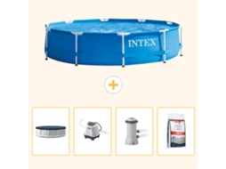 Intex Piscina Com Estrutura Redonda - 366x76 Cm - 5-peças S127