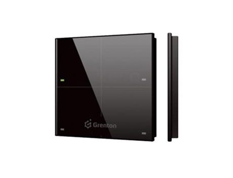 Painel Táctil Grenton / 4 Áreas Tácteis / TF Bus / Frente em Vidro Preto Grenton
