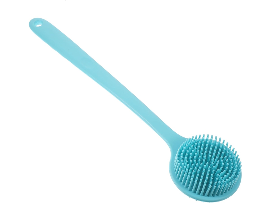 Escova De Banho Silicone Mobestech Com Cabo Longo, Corpo, Banheira, Costas E Para Pendurar, Fácil De Alcançar, Pernas