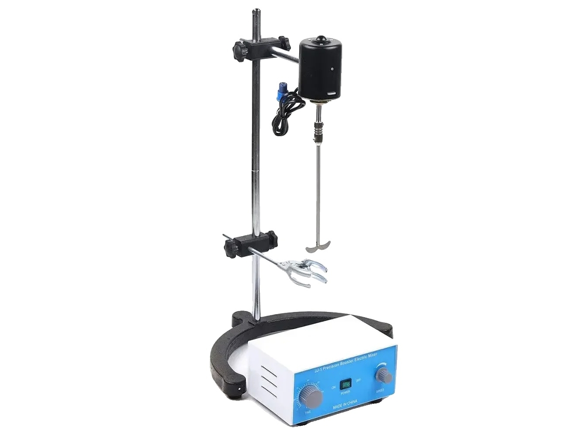 Misturador De Laboratório, 3000 Rpm De Velocidade Máxima, 60w De Potência, Prata