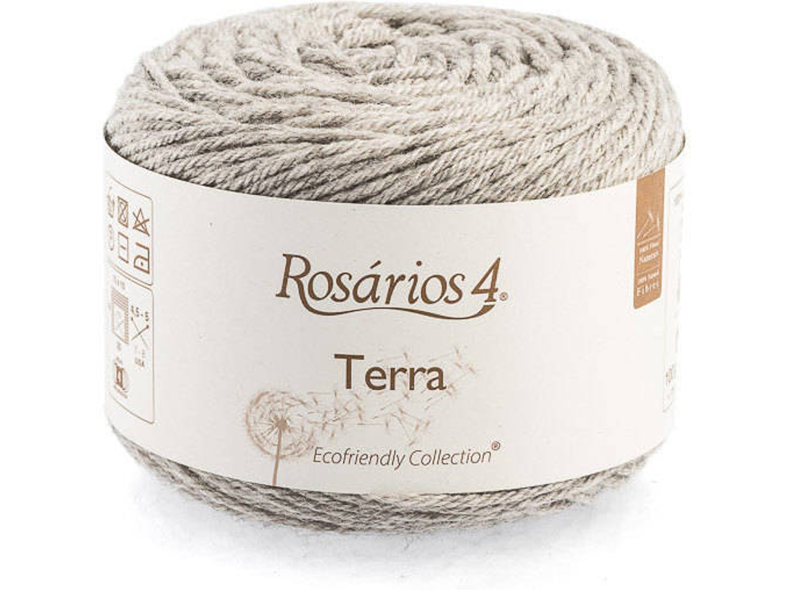 Fio de Lã ROSARIOS 4 Terra P149931 (Cinzento - Lã - 10,5x9,5x9,5 cm)
