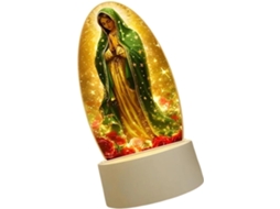 Luminária decorativa branca alimentada por USB, luz quente, decoração para casa, luminária de mesa em acrílico com conector.