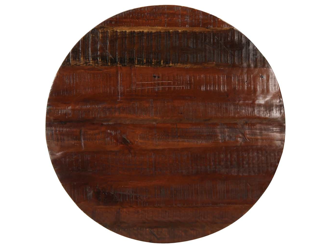 Vidaxl Tampo De Mesa Redondo Ø70x3,8cm Madeira Recuperada Maciça