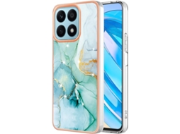 Capa Padrão Mármore Brilhante para Honor, Huawei Honor X8A HONGWE. Multicor