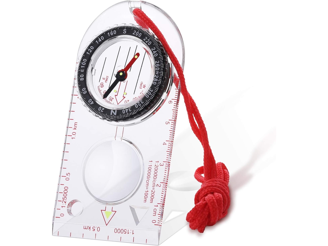 Bússola de Orientação, de Navegação, Portátil com Cordão AQUAFORGE