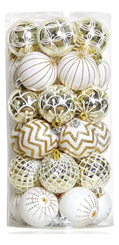 Novo Natal, 30 De Decorações Para Árvores De Natal, Bolas Ambientaisvayotoy