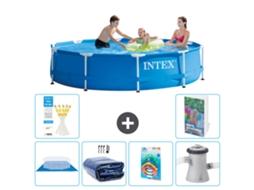 Intex Piscina Com Estrutura Redonda - 305x76 Cm - 7-peças S46
