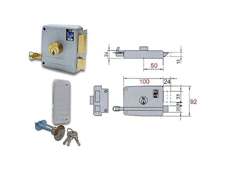 Bloqueio VIRO Apl. Cilindro Staccato E.50 Sx Art. 7502 Metal Prata
