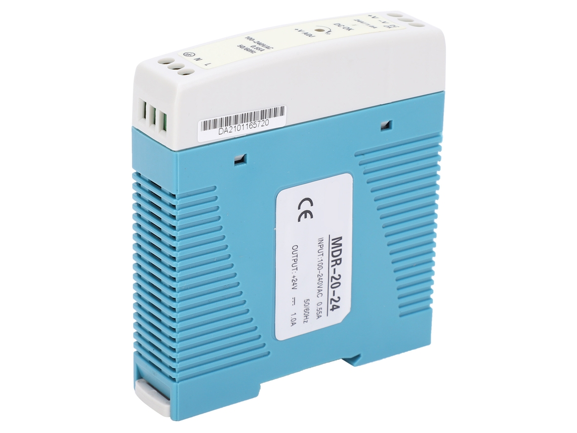 Laxiscreed Fonte De Alimentação De Quadro Din 20w/24v/1a Ultra-fina
