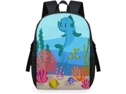Mochila Tropicallife com Estampa de Animais Subaquáticos Fofos para Crianças 32 5 X 15 X 44 9 Cm Tecido de Mal