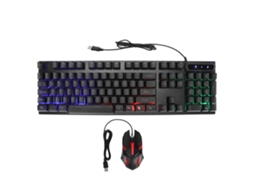 Teclado e Mouse Gaming LAXISCREED (104 Teclas, Iluminação, com Fio)