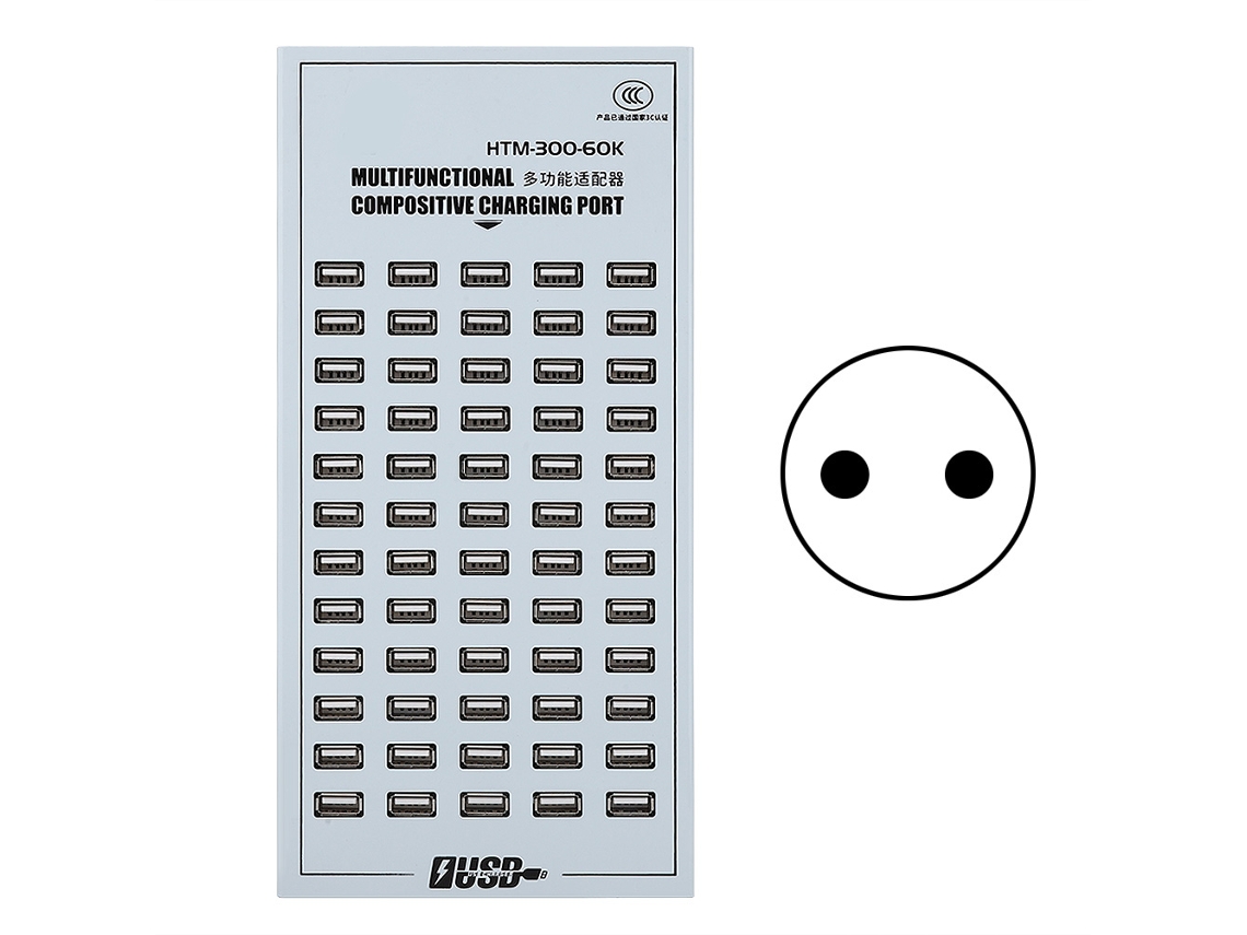 Adaptador Usb LAXISCREED 60 Portas 2a Fast Charge