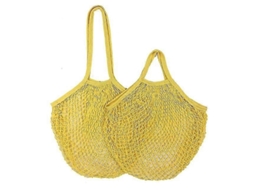 2pcs Saco de Compras Reutilizável Portátil Malha Fruta Vegetal Armazenamento Eco friendly Bolsa Mal Ha Dobrável Algodão para Co GOKOCO