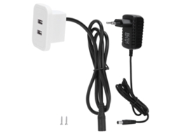 Carregador Laxiscreed Para Móvel Com Suporte A Carregamento Rápido 5v2a E Portas Usb Duplas