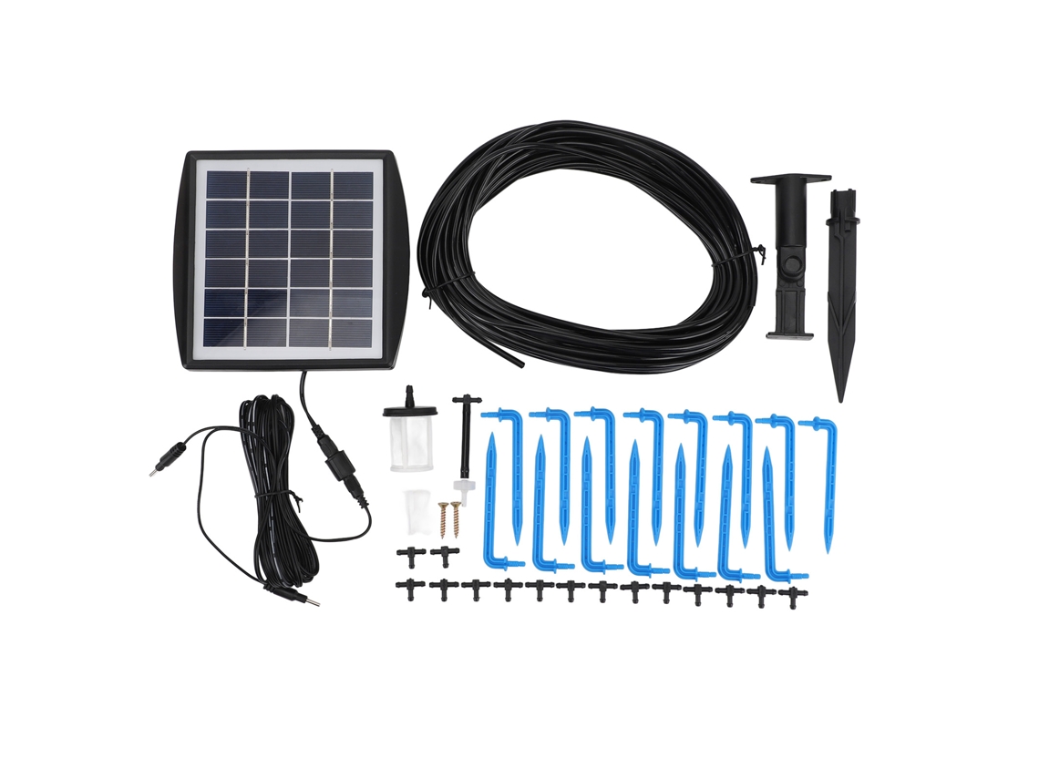 Laxiscreed Kit De Irrigação Automática Com Energia Solar E 6 Modos De Temporização