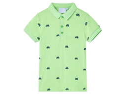 Polo De Criança Verde Néon 92