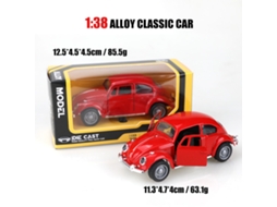 Miniatura de Carro em Escala 1/38, Modelo de Carro Clássico, Brinquedo Infantil. MDUG