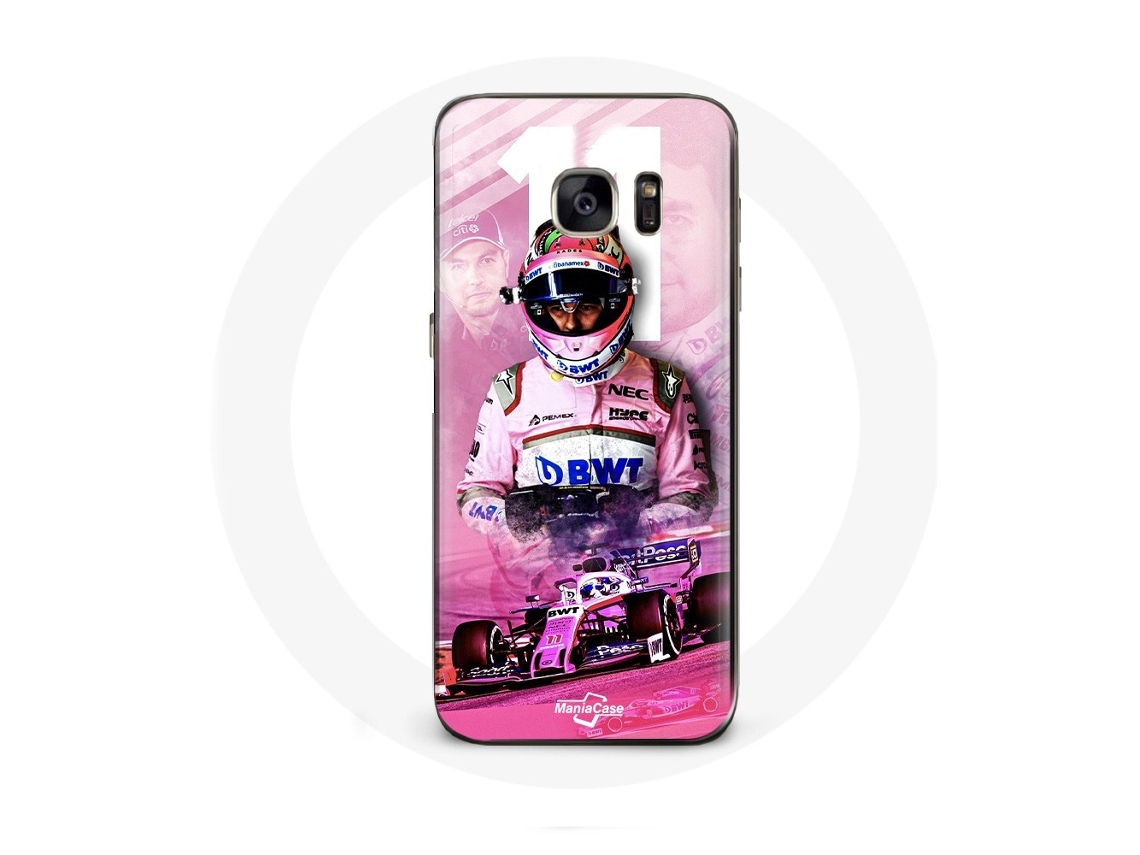 Capa para Samsung Galaxy S6 Fórmula 1 Sergio Pérez piloto de F1 rosa