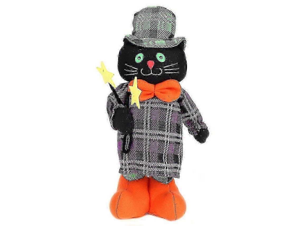 Boneca Elástica Fofa, Brinquedo Para Festa De Halloween, Adereços Para Shopping, Supermercado, Decoração De Loja, Gato Preto Ly Ebike