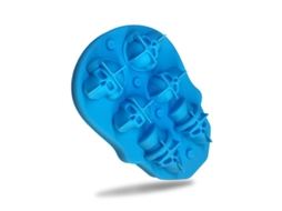 Molde De Gelo De Caveira 3d De Silicone Para Whiskey E Scotch Halloween
