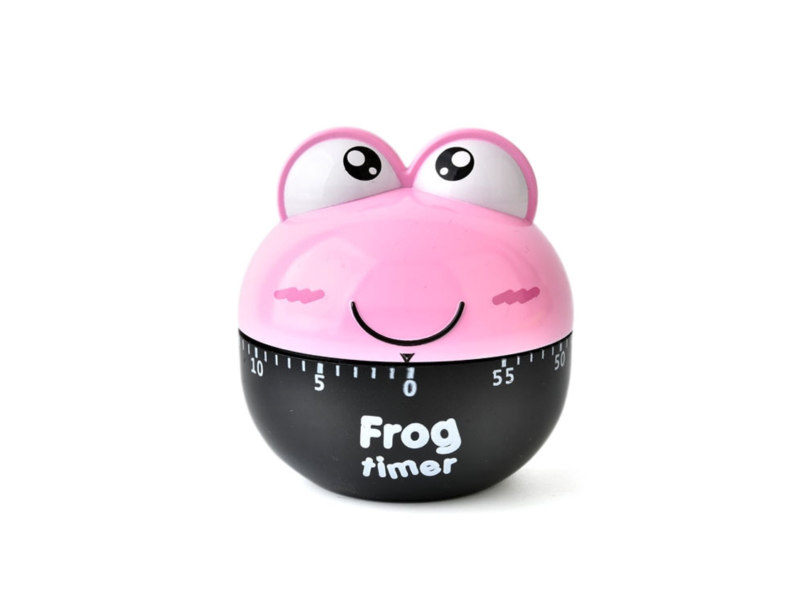 Mecânico Animal Formas Temporizador De Cozinha Mecânico 60 Minutos Suprimentos De Cozinha Temporizador Dos Desenhos Animados Rosa*