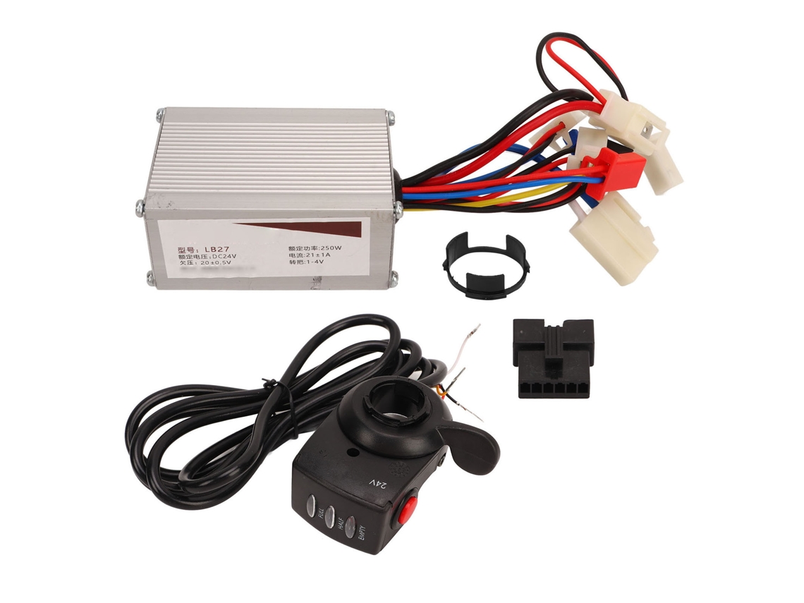 2026 controlador de Bicicleta Eléctrica com Controle de Polegar 24v 250w para Patinete Eléctrico Motor Dc