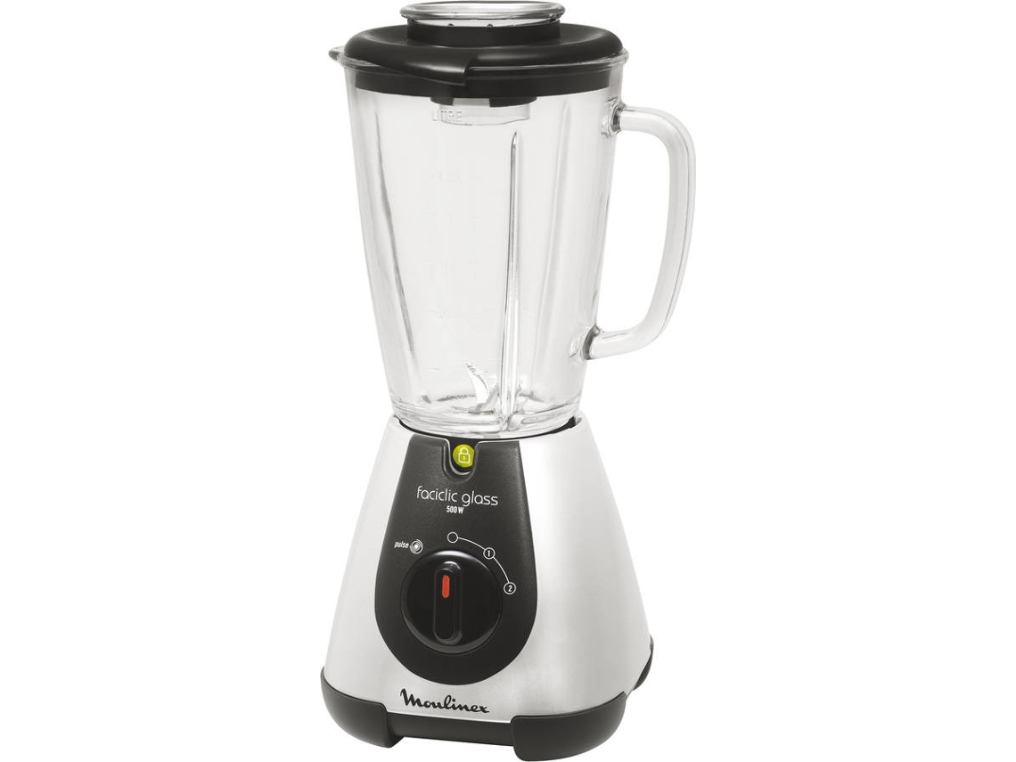 Liquidificador MOULINEX LM310E1 Faciclic Glass (500 W - 1.5 L - Preto)