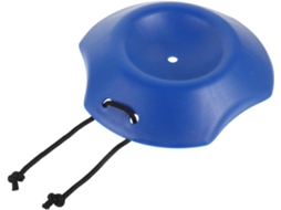 Almofada de roda redonda azul antiderrapante de plástico, bloco estabilizador compacto