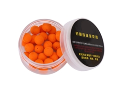 30 Iscas de Espuma Flutuante Soft Pellets Laranja 10mm S/MARCA