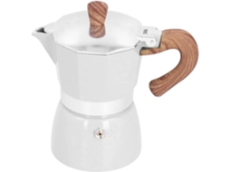 Máquina de Café Expresso com Fogão 150Ml 3 Xícaras de Alumínio Estilo Italiano Clássico Cafeteira Expresso Moka Cafeteira Clássica 359