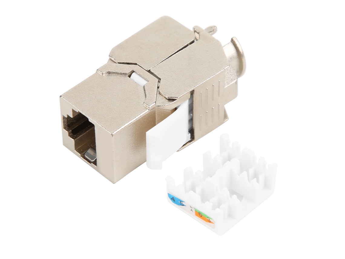 Módulo De Interface De Rede Cat6a Blindado Keystone Jack Para Equipamento De Computador
