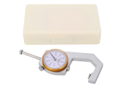 Medidor de espessura de alta precisão com cabeça plana, ferramenta de bolso para medir espessura de papel, filme e couro, 0-30 mm