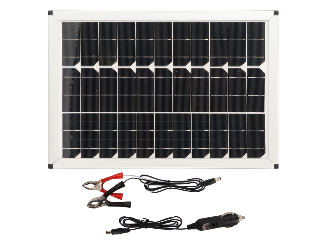Kit Painel Solar Portátil 100w Carregador Bateria 12v