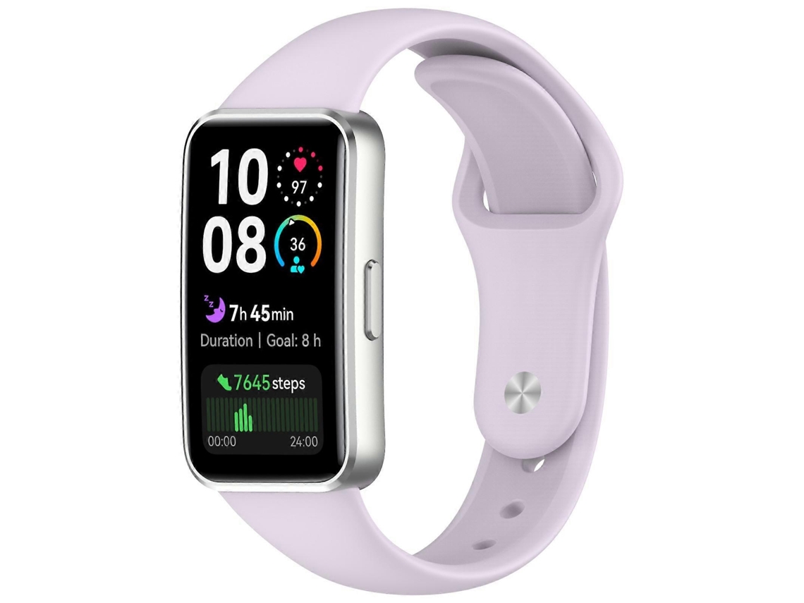 Pulseira De Silicone Brilhante Com Fecho Invertido Para Relógios Huawei Band 10/9/8.