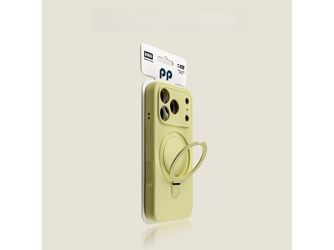 Capa Para Iphone 17 Pro Com Suporte Magnético , Compatível Com Magsafesilicone Verde Hexinyigjly