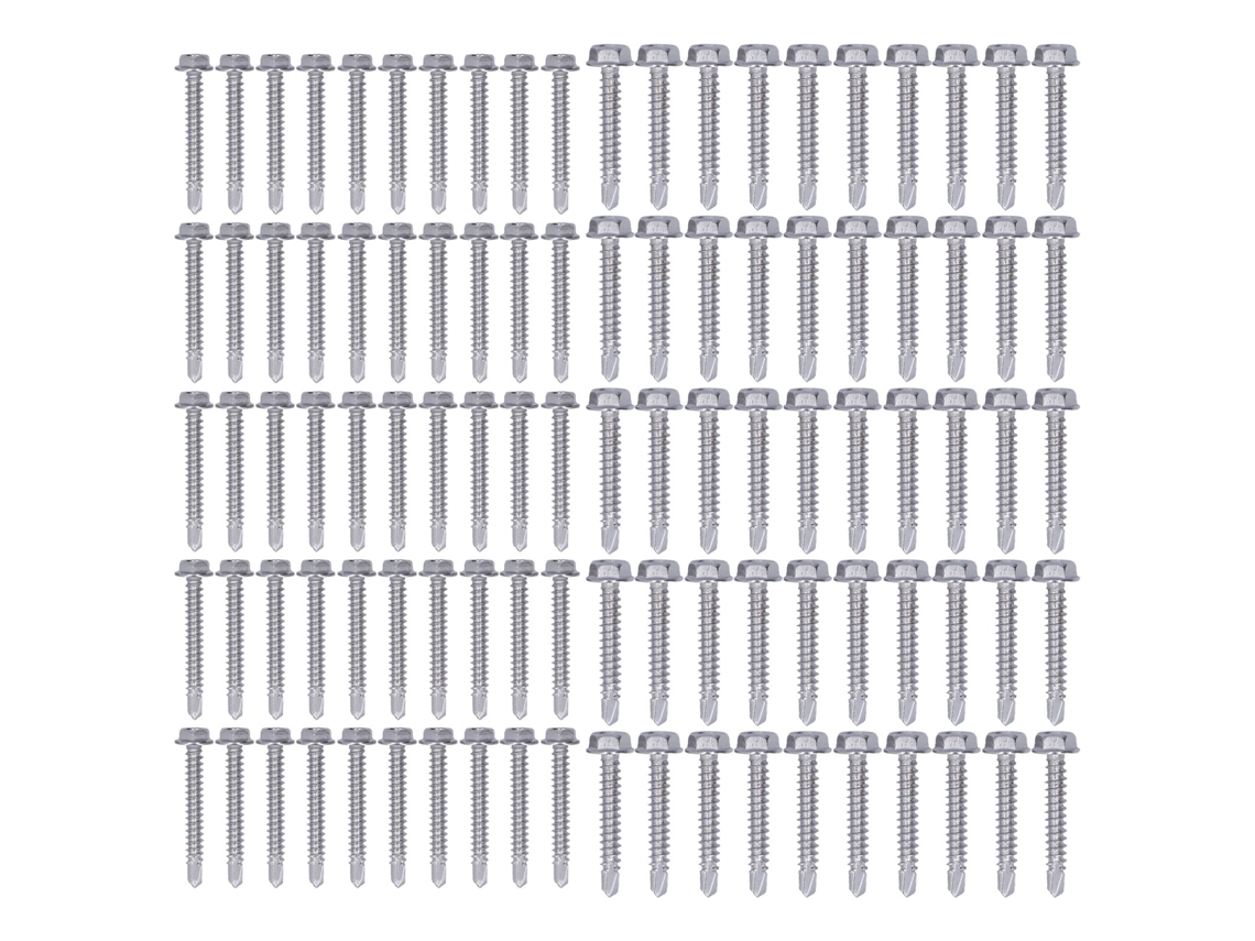 Parafusos Auto perfurantes AÇO Inoxidável Hexagonal 4.2x32mm | S/MARCA
